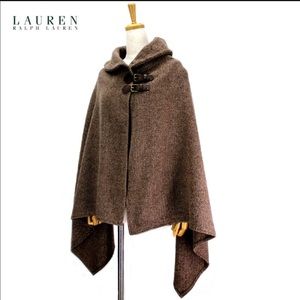 [LAUREN] RALPH LAUREN WOOL CAPE